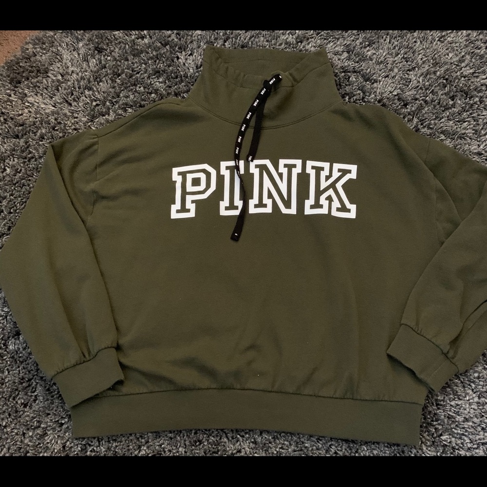 Pink Victoria Secret Cowl Neck Hoodie